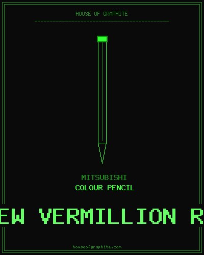 Mitsubishi | Colour Pencil | 2351EW Vermillion Recycled