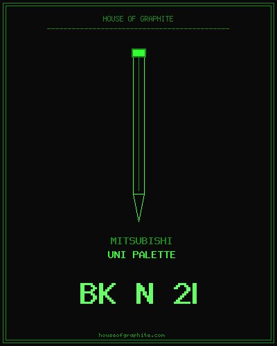Mitsubishi | uni Palette | BK N 2B