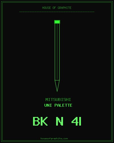 Mitsubishi | uni Palette | BK N 4B