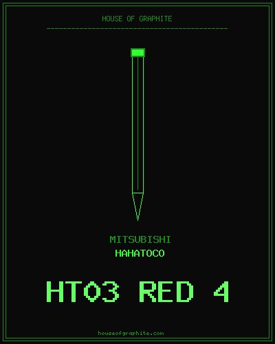 Mitsubishi | hahatoco | HT03 Red 4B