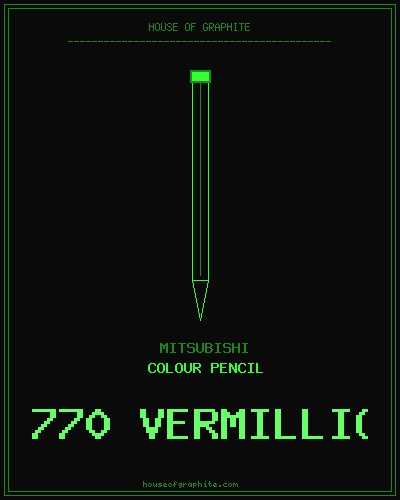 Mitsubishi | Colour Pencil | 770 Vermillion