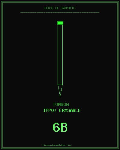 Tombow | ippo! Erasable | 6B