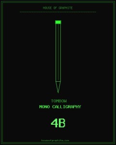 Tombow | Mono Calligraphy | 4B