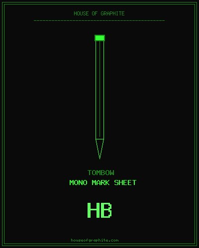 Tombow | Mono Mark Sheet | HB