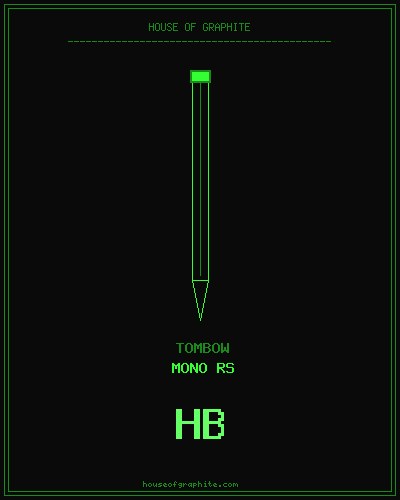 Tombow | Mono RS | HB