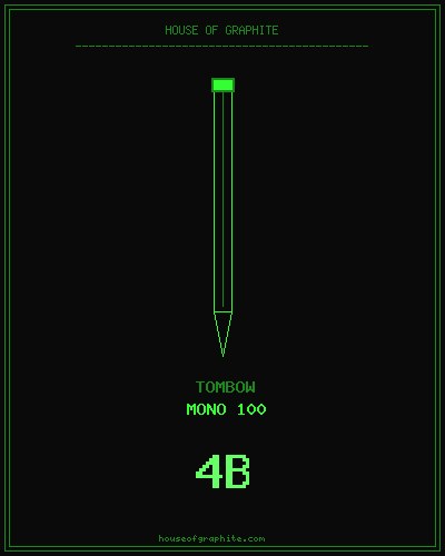 Tombow | Mono 100 | 4B