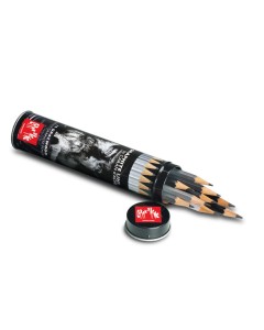 Caran d'Ache | Grafwood 775 | Tin of 15 (9B-4H)