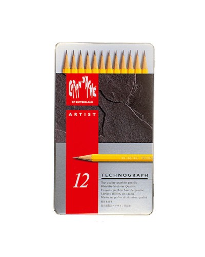 Caran d'Ache | Technograph 777 | Tin Set of 12 (4H-6B)