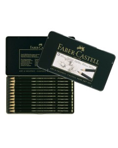 Faber-Castell | Castell 9000 | Art Set Tin of 12 (8B-2H)